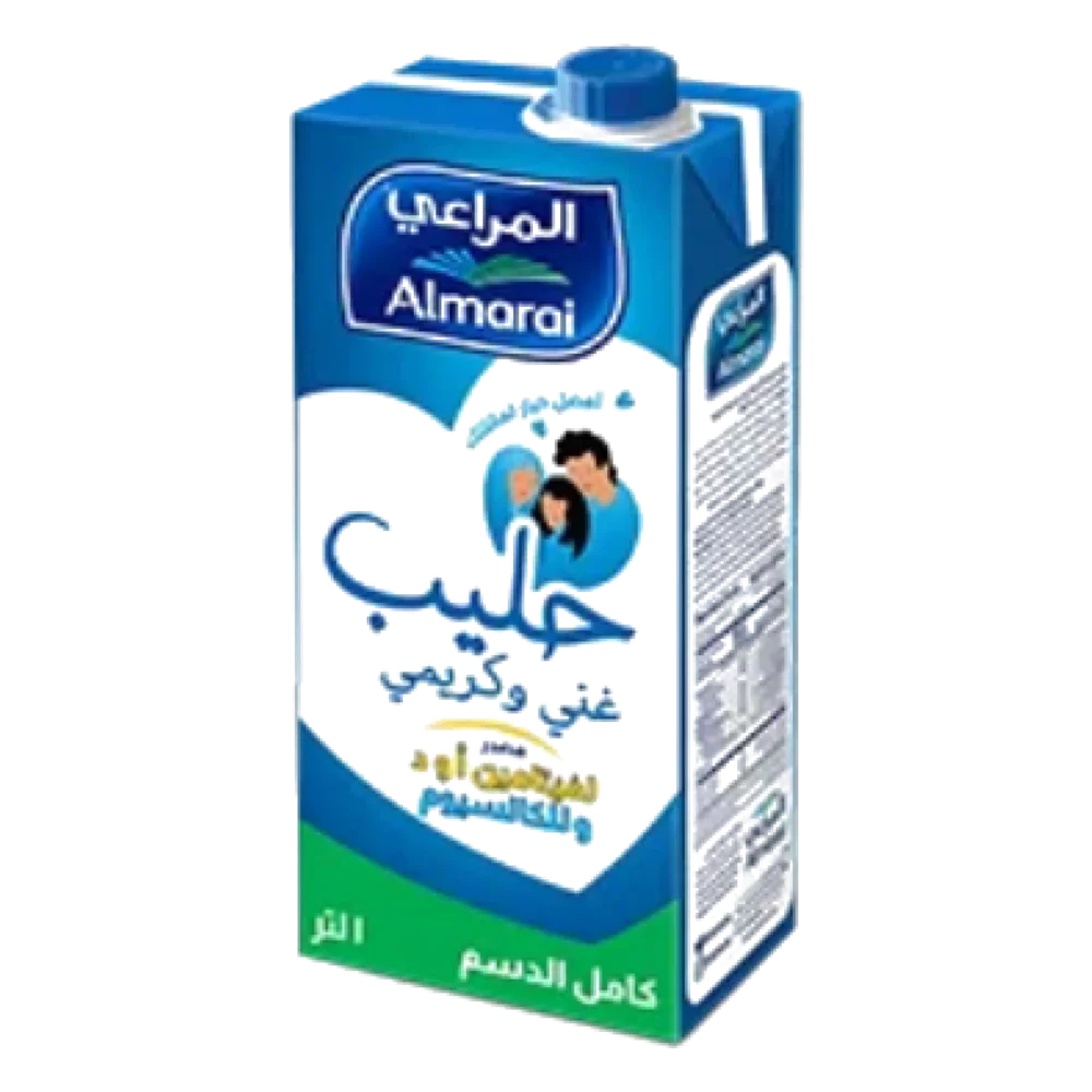 حليب المراعي طويل الاجل غني وكريمي 1 لتر