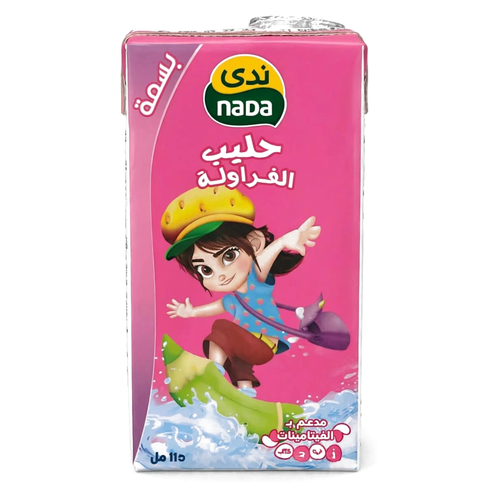 ندى حليب بالفراوله طويل الاجل 115 جم