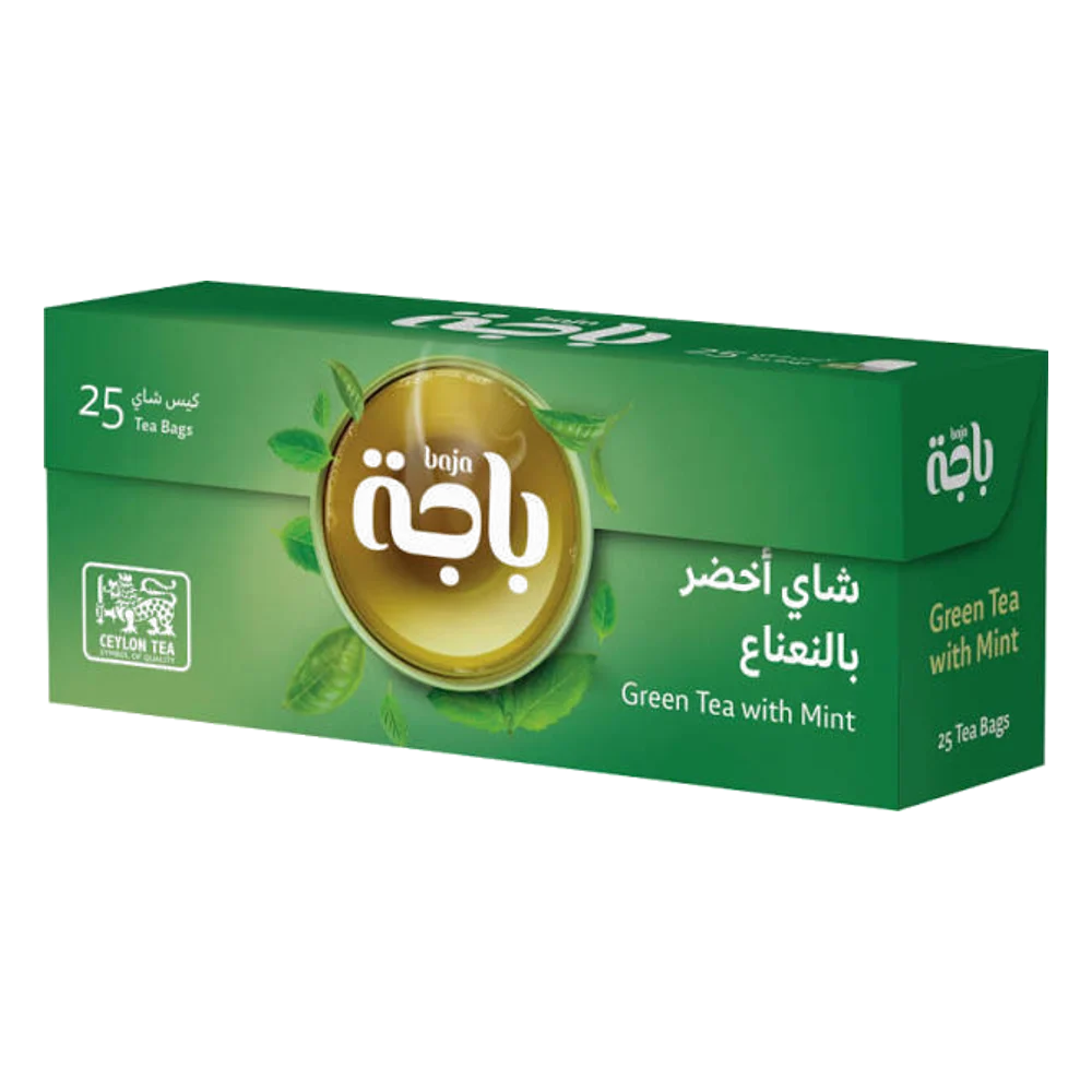باجة شاي اخضر بالنعناع 25 كيس