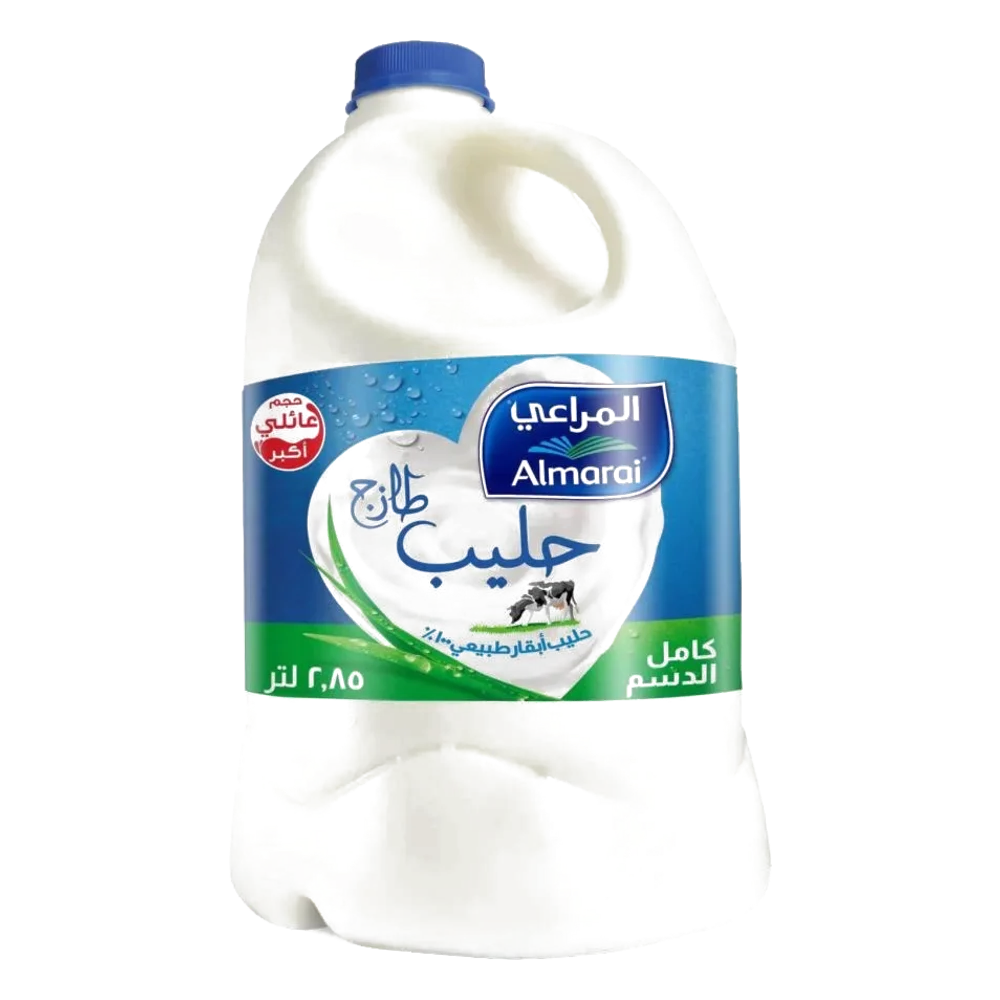 حليب المراعي كامل الدسم حجم عائلي 2.85 لتر