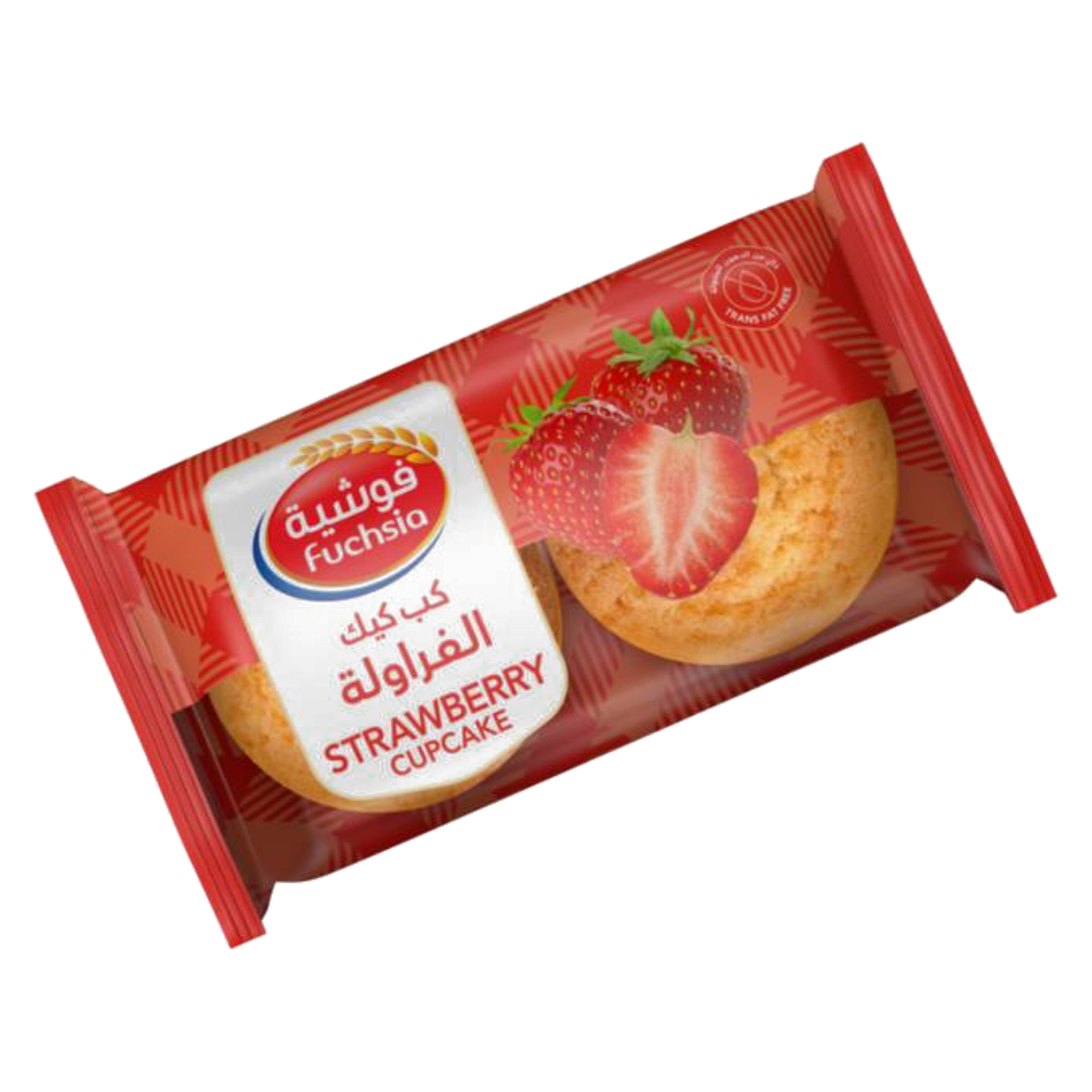 فوشية كب كيك بالفراولة 70 جم